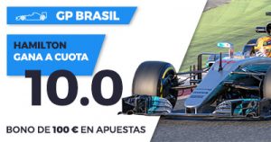 Supercuota Paston f1 GP Brasil - Hamilton gana a cuota 10.0