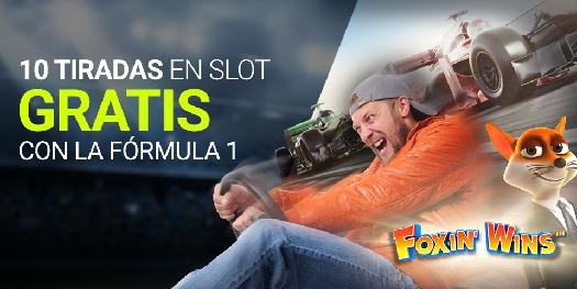 Apuestas formula 1 Luckia 10 tiradas en slot gratis con la Formula 1