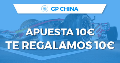 Paston Formula 1 GP China apuesta 10€ y regalamos 10€