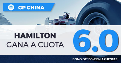 Apuestas Formula 1 Supercuota Paston f1 GP China Hamilton gana a cuota 6.0